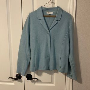 Blue cardigan